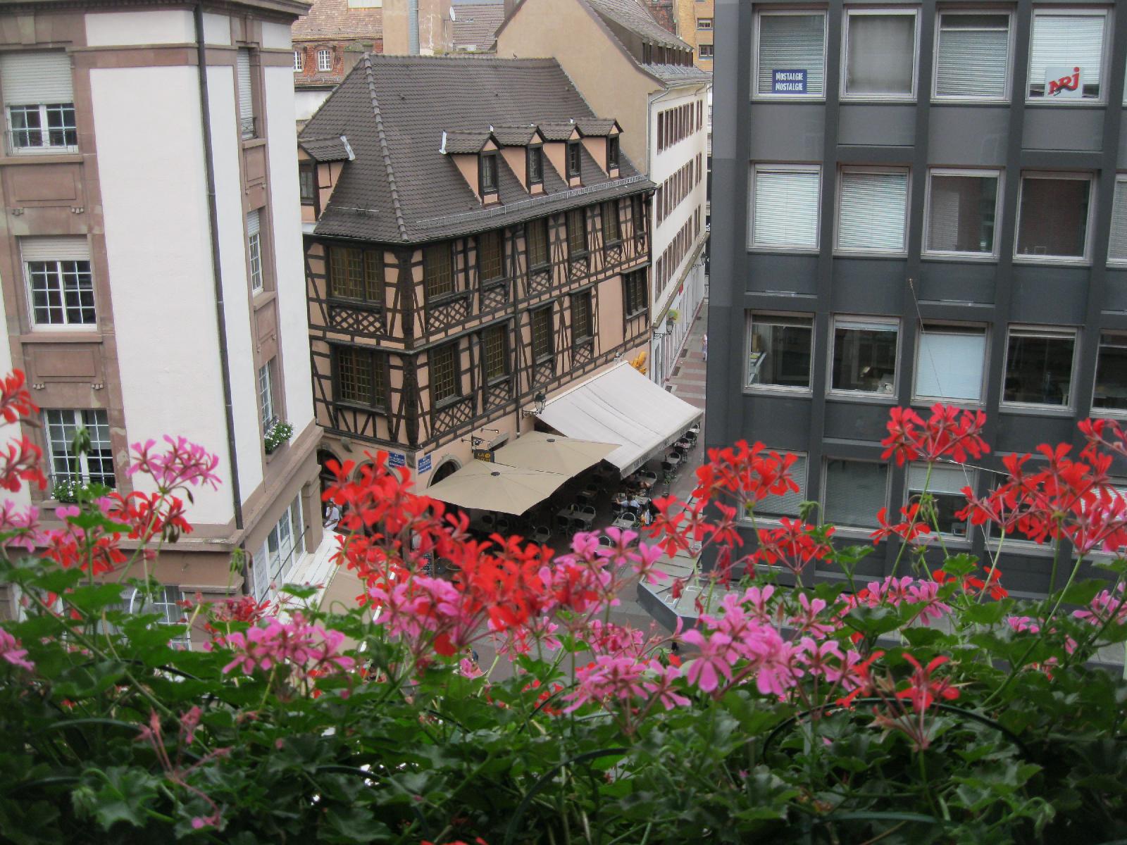 View from our hotel balcony