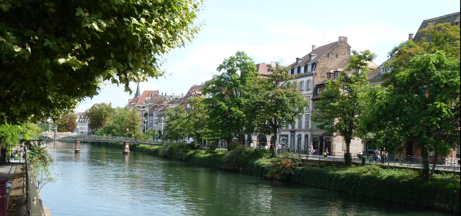 The river is never very wide, and moves slowly.