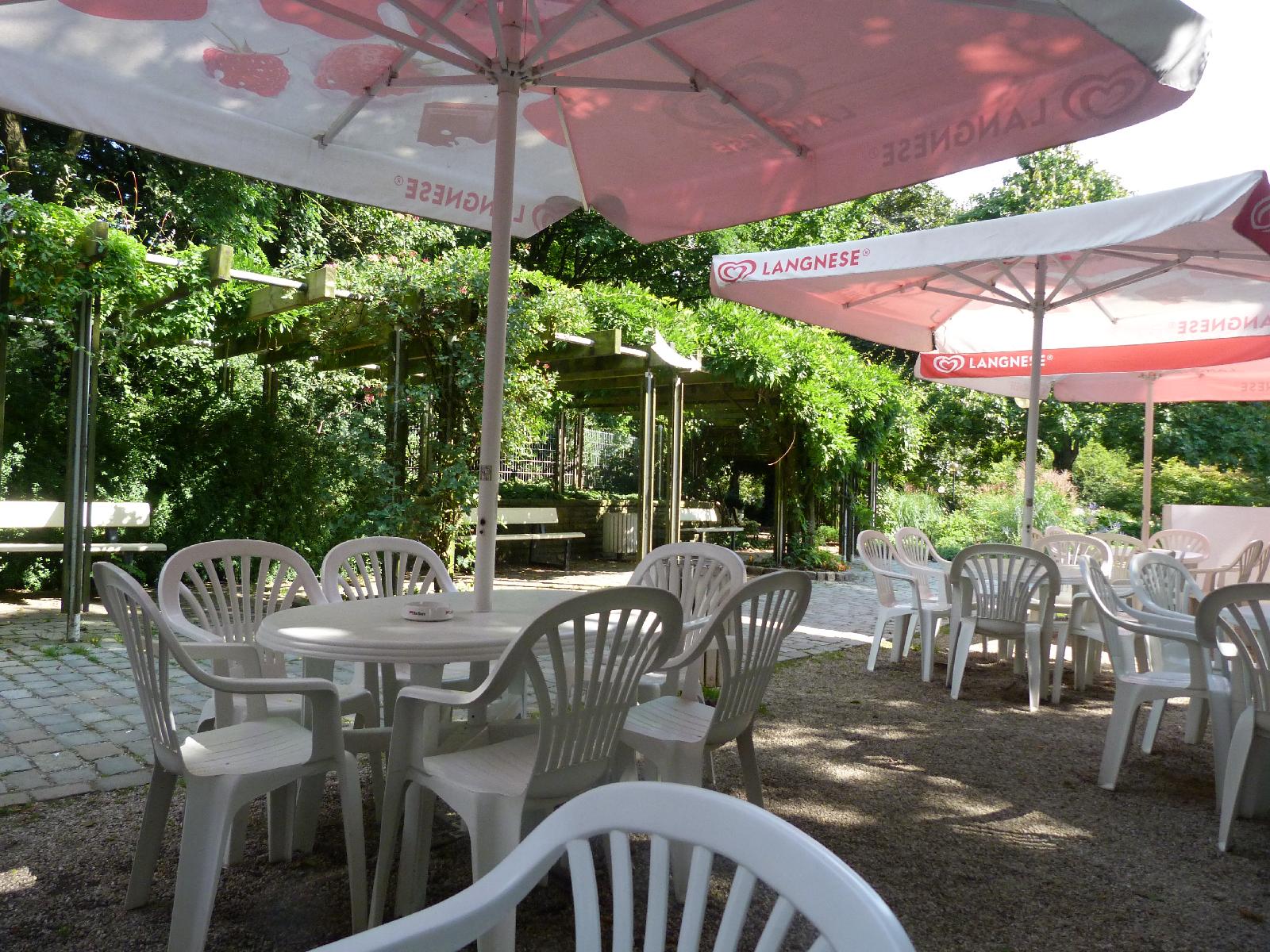 Beer garden in the park